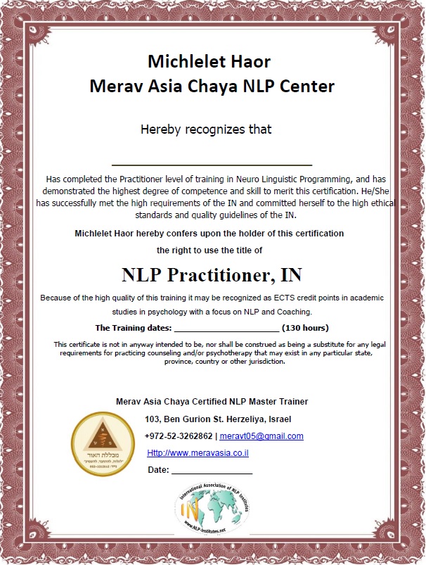 Certificate practitioner